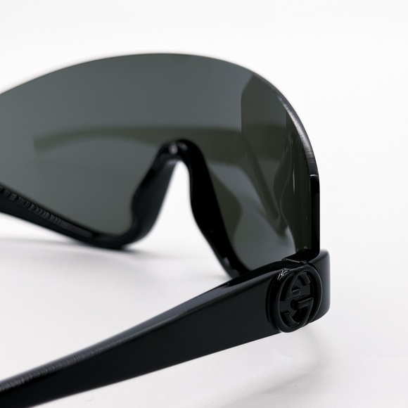 NEW GUCCI GG1650S 001 SHIELD BLACK WOMEN SUNGLASSES GUCCI - Picture 8 of 12